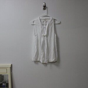 Cloth and Stone (From Anthropologie)- Whtie Blouse, Size S